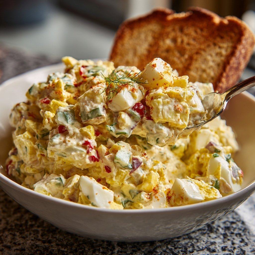 Schnell & Einfach 10-Minuten-Eiersalat mit Joghurt