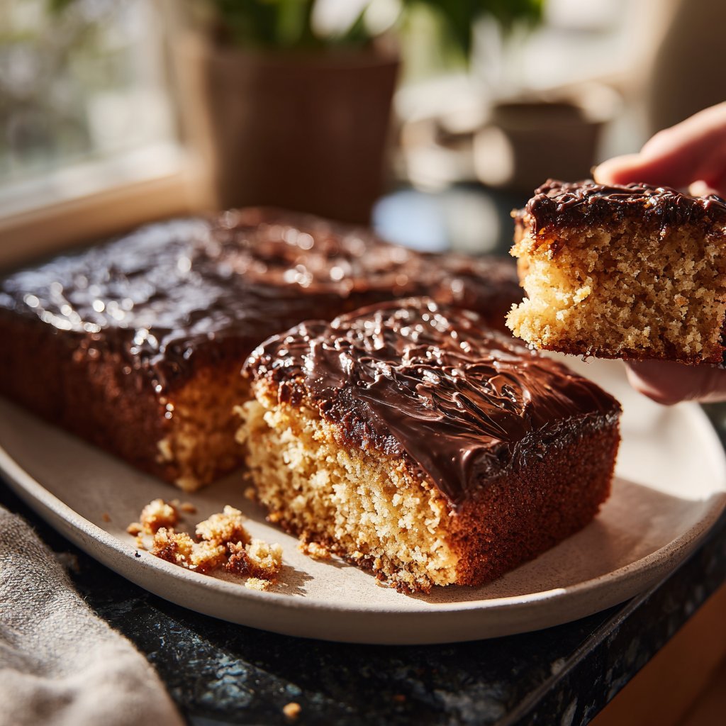 Blechkuchen klassisch mit Kakao