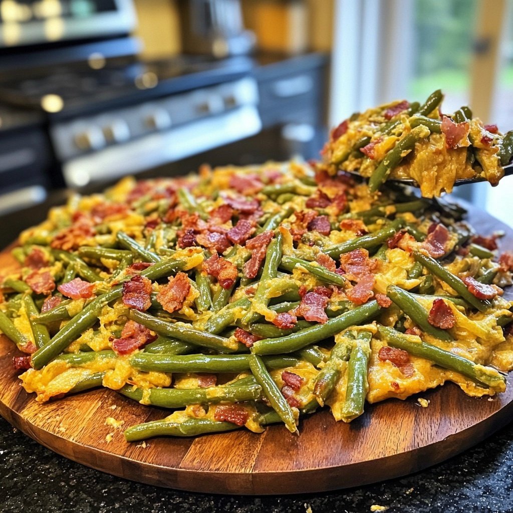 Schnibbelbohnen Pfanne – Low Carb