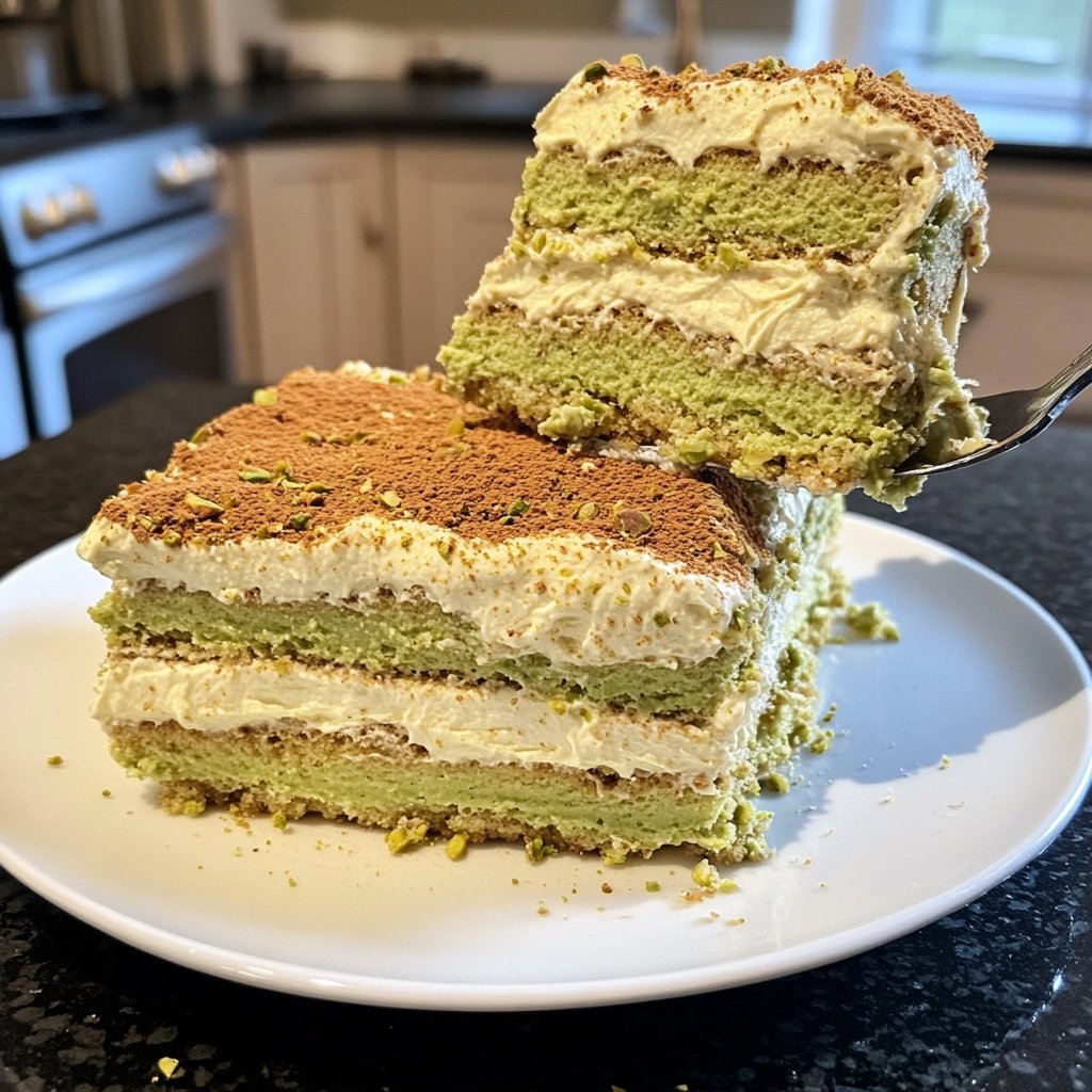 Pistazien-Tiramisu ohne Alkohol