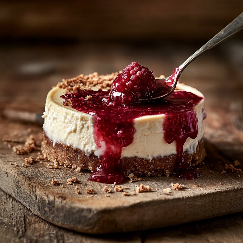 Himbeer-Cheesecake im Glas