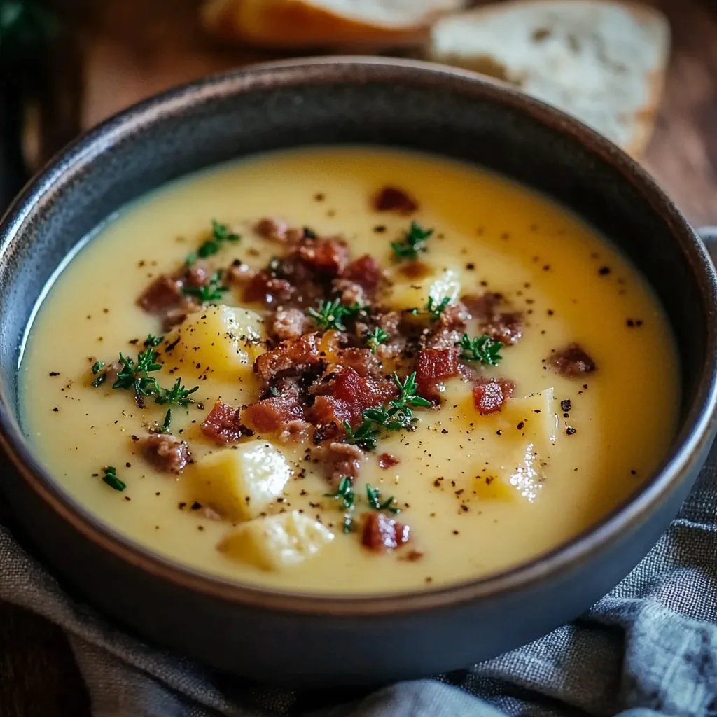Friss-dich-dumm-Suppe – Cremige Käsesuppe mit Hackfleisch