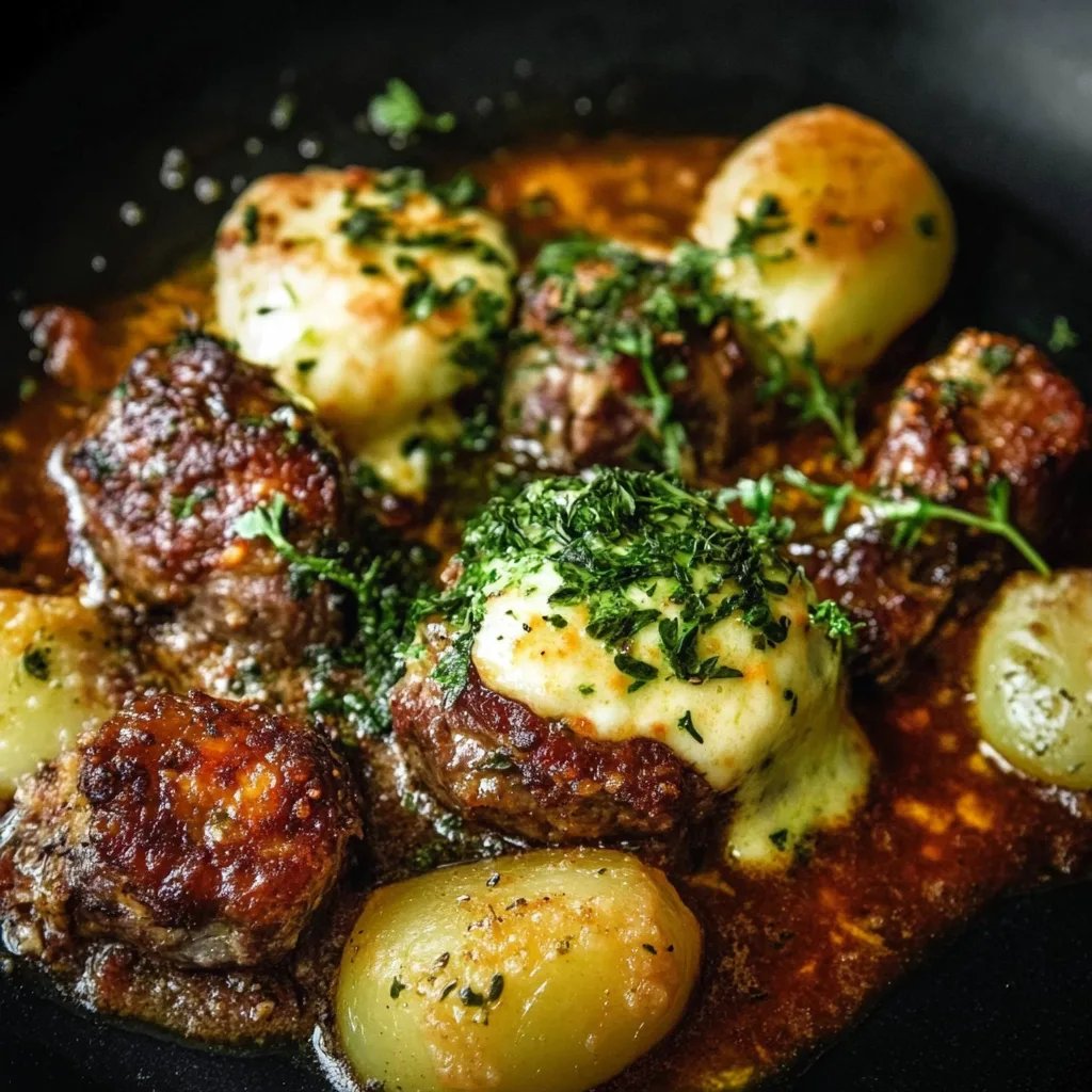 Rosenkohlauflauf mit Hackfleisch und Kartoffeln