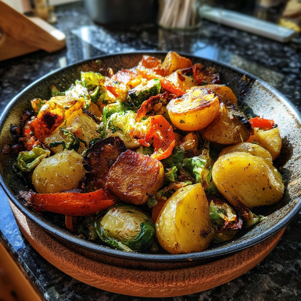 Mittagessen aus der Pfanne