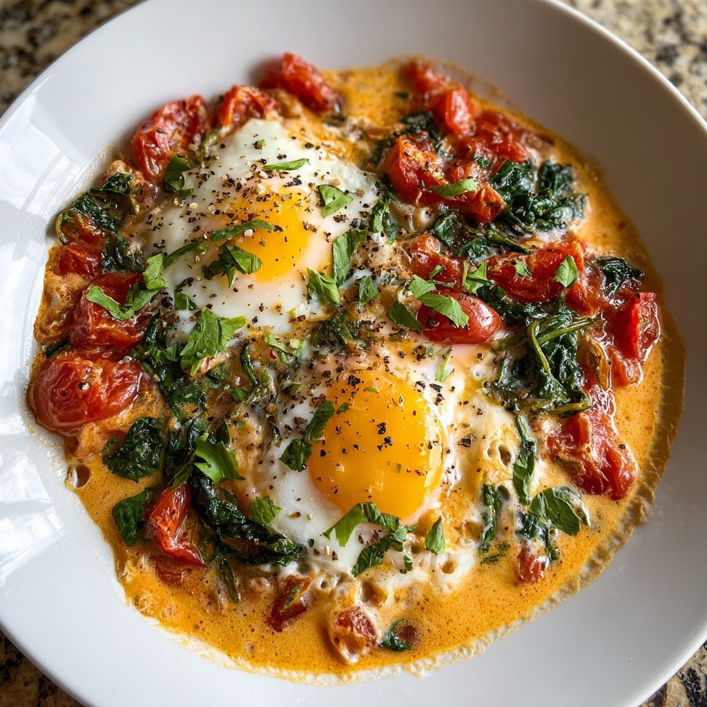 Shakshuka mit Spinat