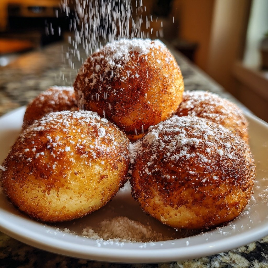 Quarkbällchen mit Vanillezucker