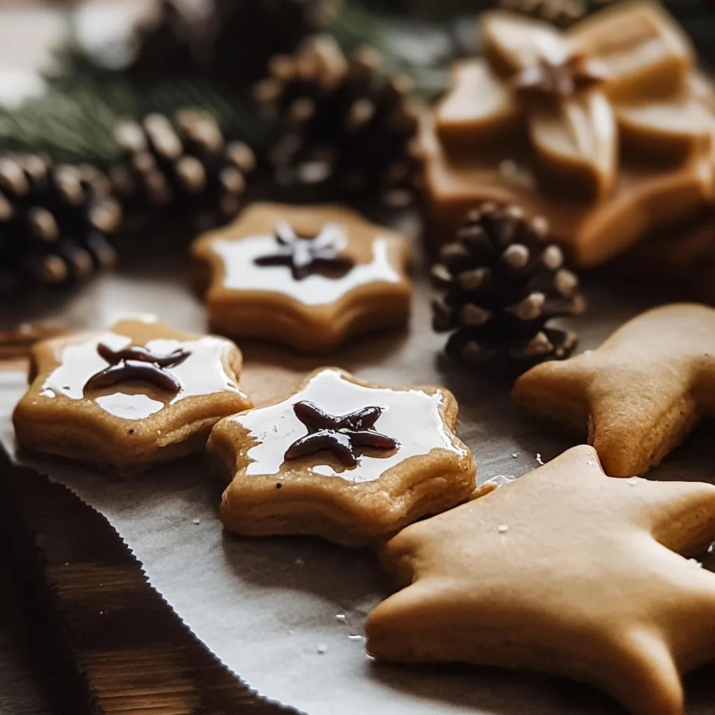 Weihnachtliche Mokkasterne